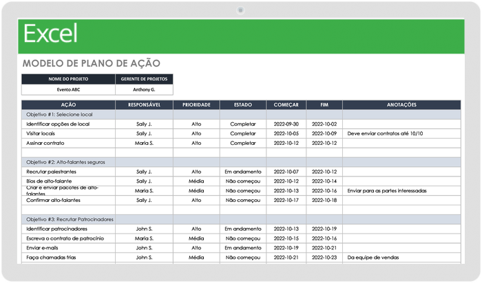 Plano de ação