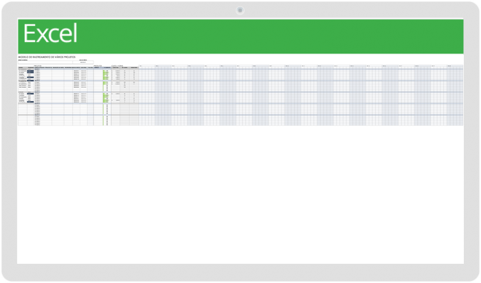 Modelo de acompanhamento de vários projetos