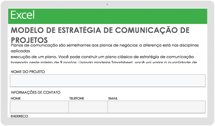  Modelo de Estratégia de Comunicação de Projeto